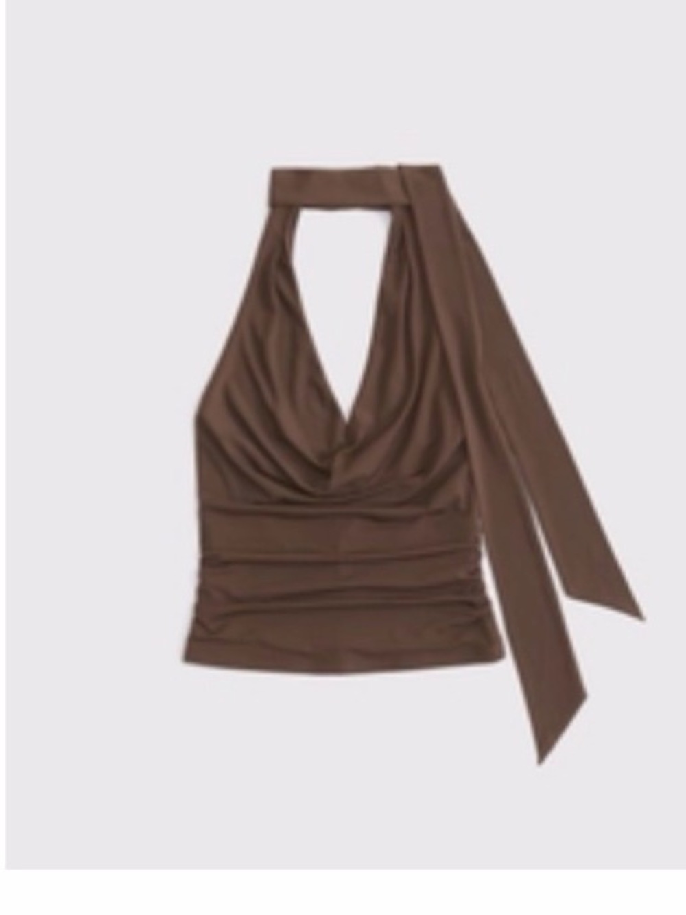 Abercrombie brown Halter Cowl Scarf Top
